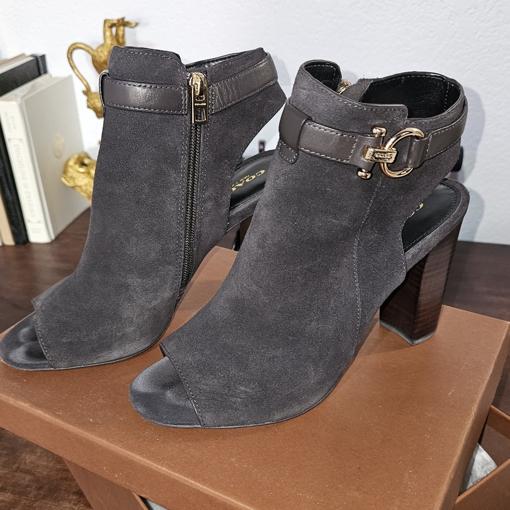 Coach Suede Heel Booties